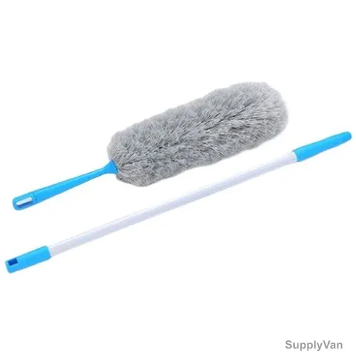 Caliber 2 in 1 Microfiber Duster With Telescopic Handle, CMD21, Grey/Cyan
