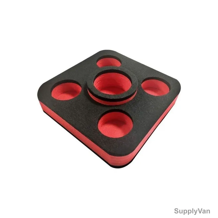 Aerofun Floating Drink Holder, 10016091, 30CM Length x 30CM Width, Black/Red