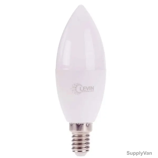Levin LED Candle Bulb, LCL-30, IP20, C37, E14, 6W, 3000K, Warm White