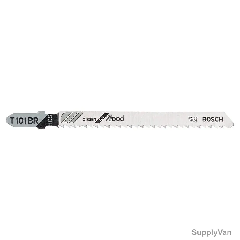 Bosch T 101 BR Wood Jigsaw Blade, 2608630014, HCS, 100MM Length, 5 Pcs/Pack