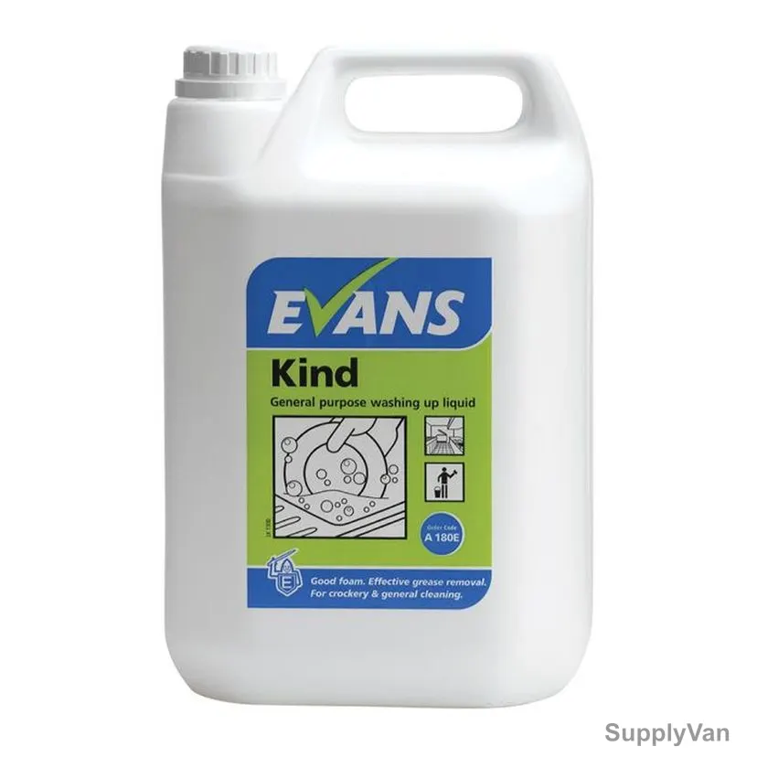 Evans General Purpose Washing Up Liquid, Kind, 5 Ltrs, 2 Pcs/Pack