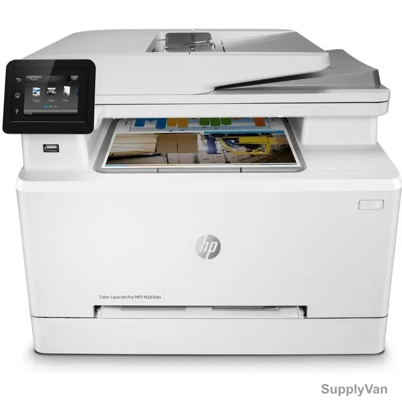 HP LaserJet Pro Color Printer, MFP-M283FDN, 600 x 600DPI, 250 Sheets, 361W