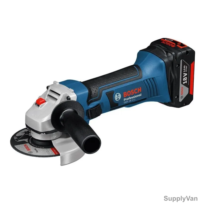 Bosch Cordless Angle Grinder, GWS-18V-LI, 4.5 Inch, 18V