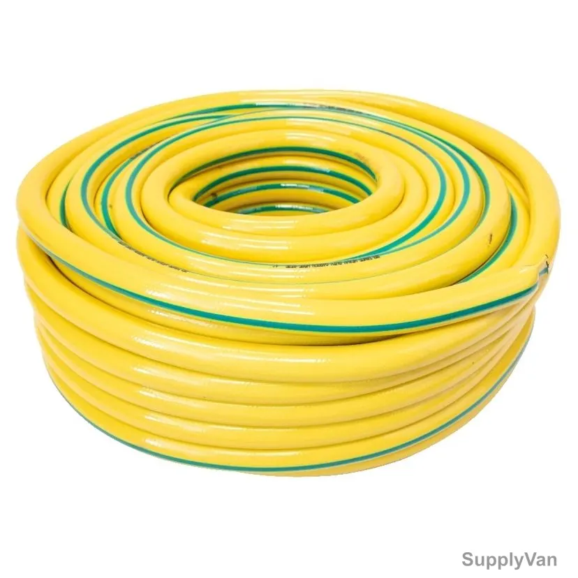 Taccto Garden Hose, Fiber, 3/4 Inch Inner Dia x 50 Mtrs Hose Length, Yellow
