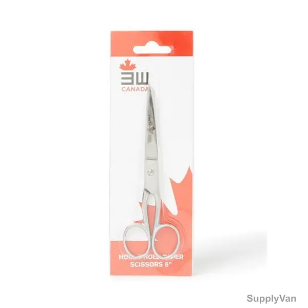 3W Household Paper Scissor, 3W11-1101-6, Stainless Steel, 6 Inch, Silver