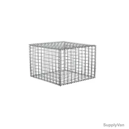 Admax Gabion Basket, Galvanized Steel, 330MM Length x 330MM Width, 4MM Wire Dia