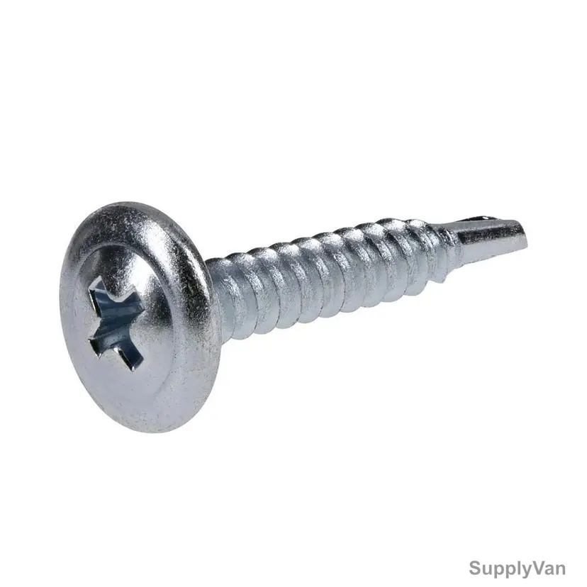 Wafer Head Self Drilling Screw, 8MM Thread Dia x 2 Inch Length, 900 Pcs/Pack