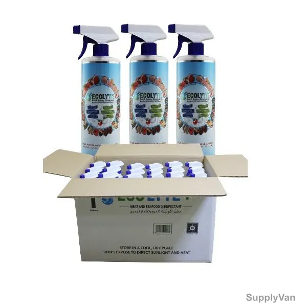 Ecolyte Plus 100% Natural Meat and Seafood Disinfectant, 500ML, 24 Pcs/Carton
