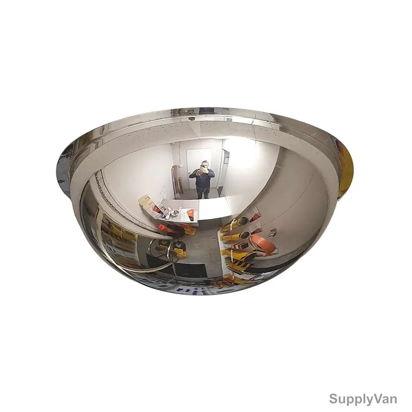 Warrior Full Dome Safety Mirror, PMMA, 100CM Dia, 360 Degree Viewing Angle