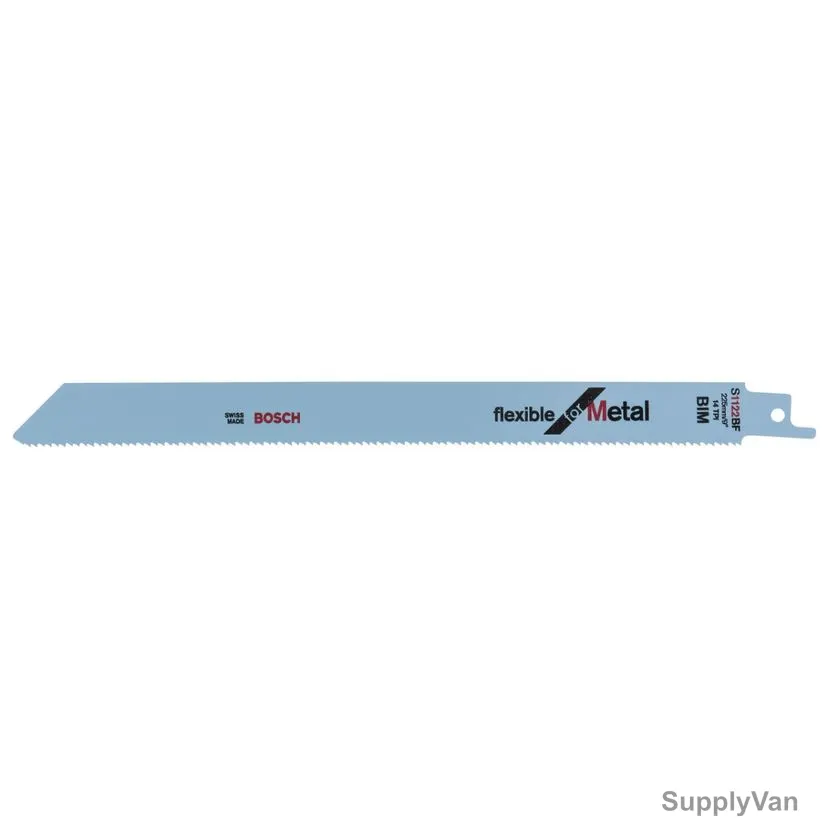 Bosch S1122BF Metal Reciprocating Saw Blade, 2608656019, Flexible, 14 TPI, 225MM Length, 5 Pcs/Pack