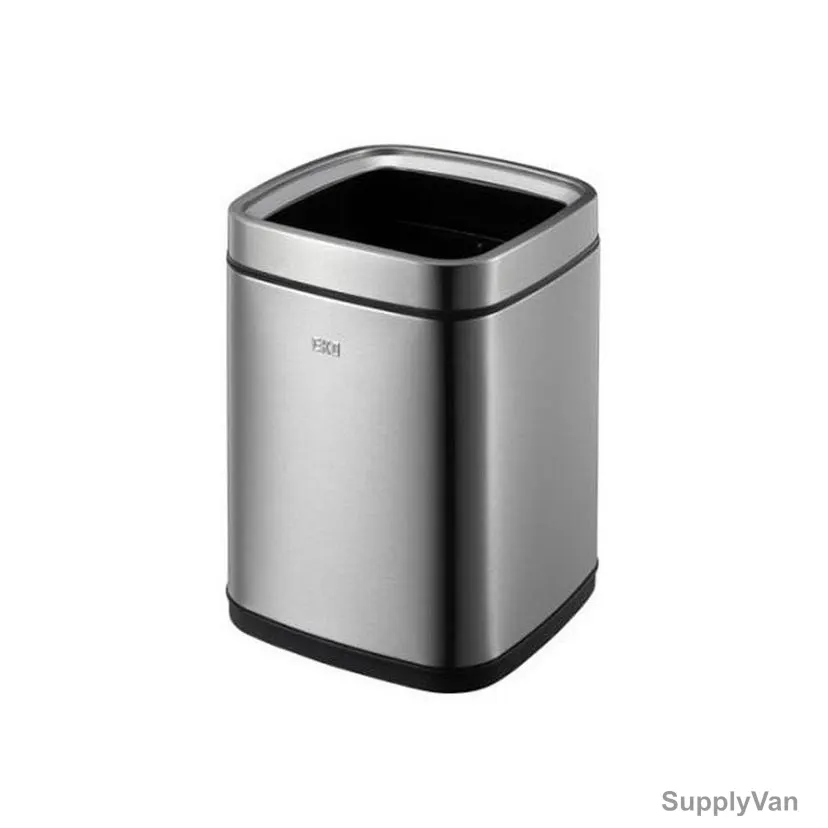 Eko Open Top Trash Bin, SS50-9, Stainless Steel, 9 Ltrs, Silver