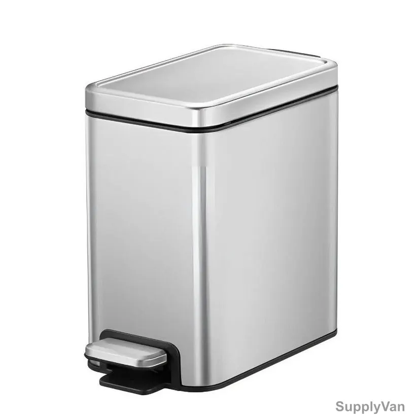 Eko Pedal Trash Bin, SS95-10, Stella Slim, Stainless Steel, 10 Ltrs, Silver