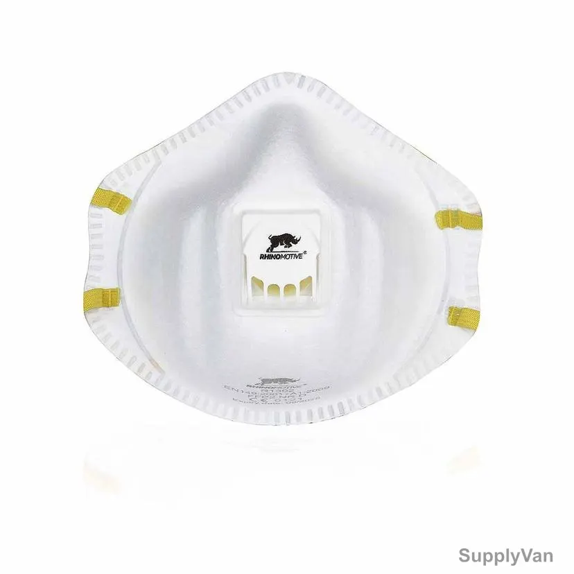 Rhinomotive Particulate Dust Mask With Valve, R1302, White, 12 Pcs/Pack