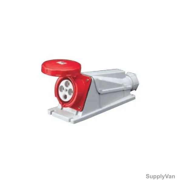 Gewiss 90 Deg Surface Mounting Socket Outlet, GW63527, IP67, 63A, 3P+N+E