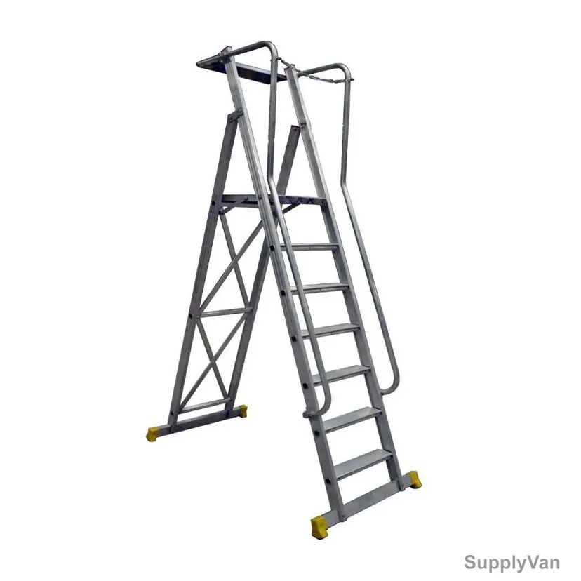 Penguin Platform Ladder, AWPL-8, Aluminium, 7+1 Steps, 4 Mtrs, 175 Kg