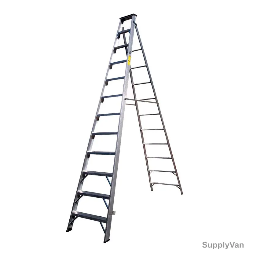 Penguin Two-in-One Step Ladder, TIO-12, 12 Steps, 3.3 Mtrs, 150 Kg Weight Capacity