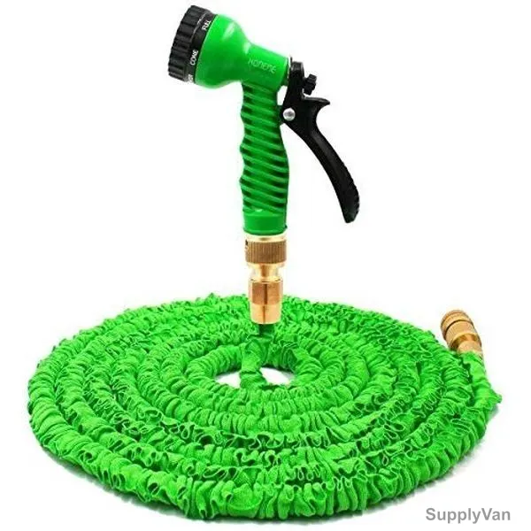Robustline Magic Garden Hose with Brass Connector, 100 ft, Green