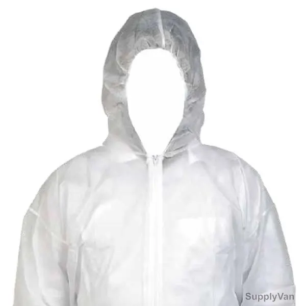 Scudo Non-Woven Polypropylene Disposable Coverall, SC-100, 100, 3XL, 40 GSM, White