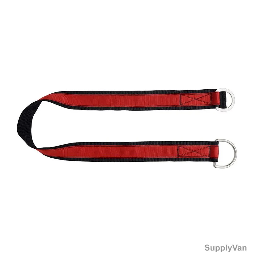 Karam Cross Arm Anchor Strap, PN806, Polyester, Type B, 44MM Width x 1 Mtrs Length, Red/Black
