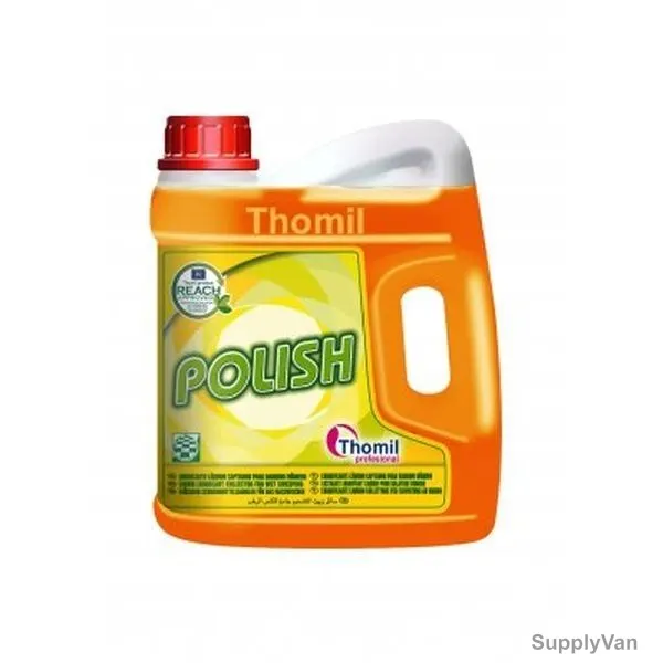 Thomil Polish Lubricant Collector for Wet Sweeping, Floral Scented, 4 Litre, Orange