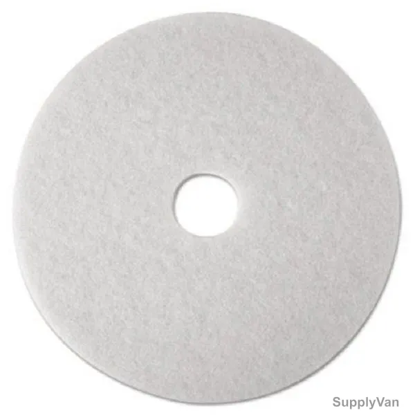 Norton Super Gloss Floor Pad, 66261054208, 16 Inch, White, 5 Pcs/Pack
