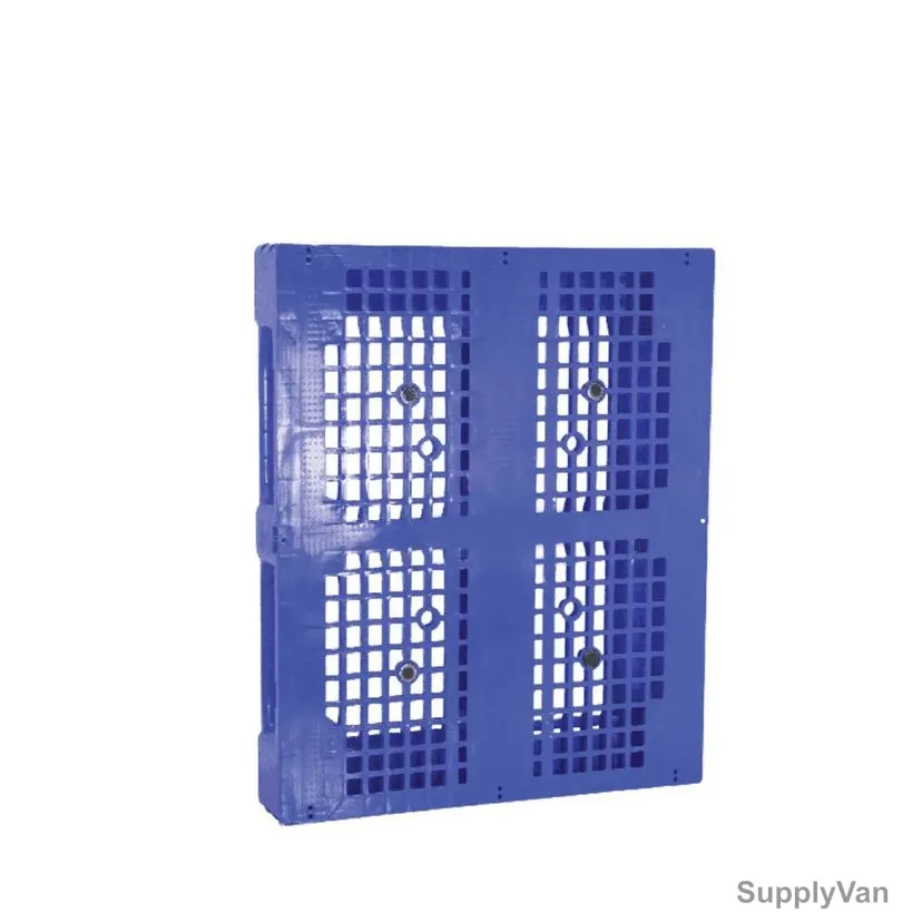 Crateco 3 Runner Standard Pallet, CC3R01-1210, 150MM Height x 1000MM Width x 1200MM Length, Blue