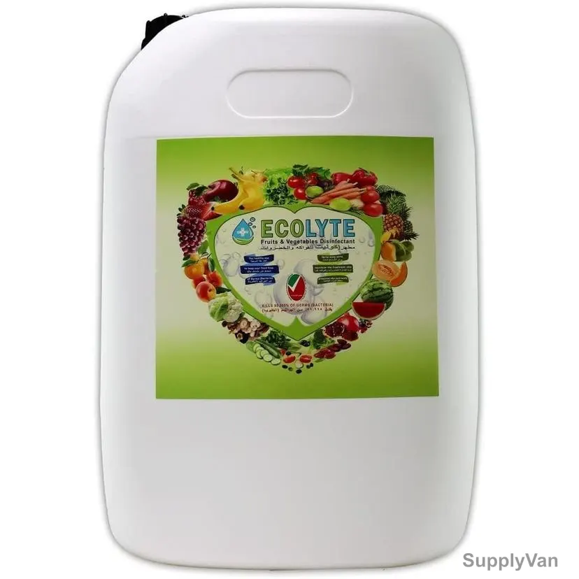 Ecolyte Plus 100% Natural Fruits and Vegetables Disinfectant, 20 Ltrs