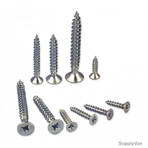 Patta Chipboard Screw, CHPZNC, Zinc Plated, M3.5 x 20MM, PK1000
