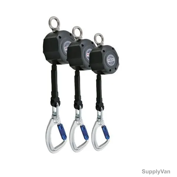 Jech Self Retractable Fall Arrester, SRL-3, ABS, 3 Mtrs Length, 100 Kg Weight Capacity, Black