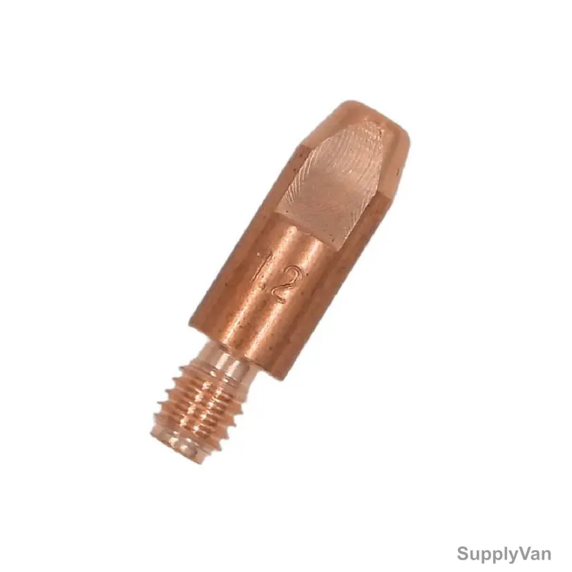 Rns Standard Contact Tip, 1.2MM, M6 x 1.0MM Thread Size, 8MM Dia x 28MM Length, 50 Pcs/Pack
