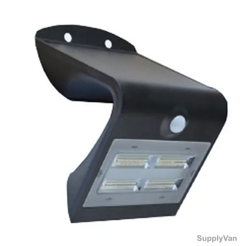 Bright Solar Wall Light, LSD-SWL-3-2W, 3.2W, 400 LM, 3.7V, White and Black