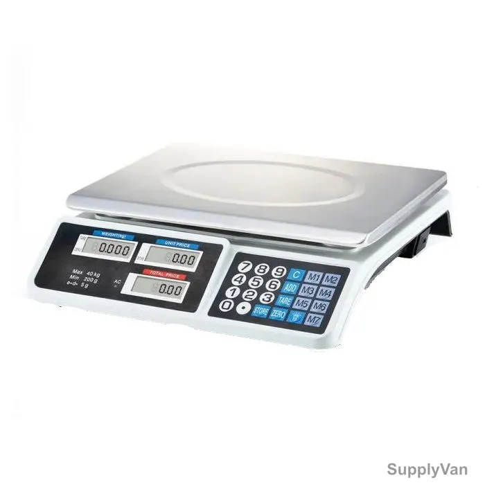 Heavy Duty Digital Price Computing Scale, 200GM-40 Kg Weight Capacity, 2GM Readability