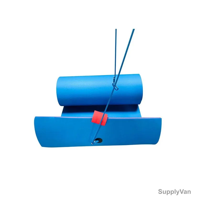 Aerofun Floating Water Mat, 10015962, 4 Mtrs Length x 1.2 Mtrs Width, Blue/Red