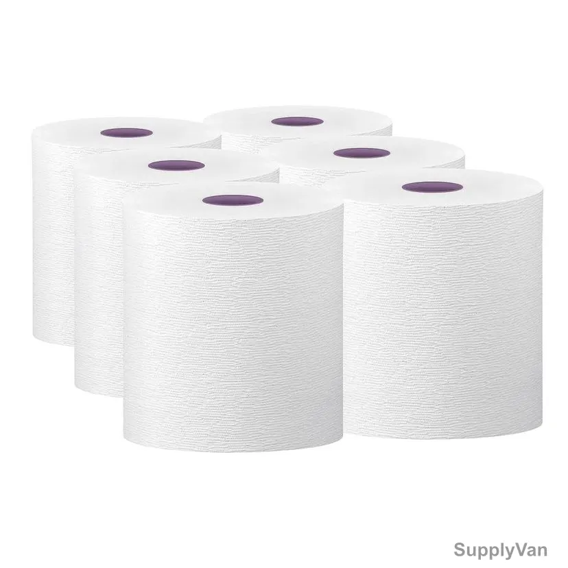 Swish Super Autocut Tissue Roll, Glue Laminated, 2 Ply, 800GM, 96 Mtrs length, 6 Pcs/Pack