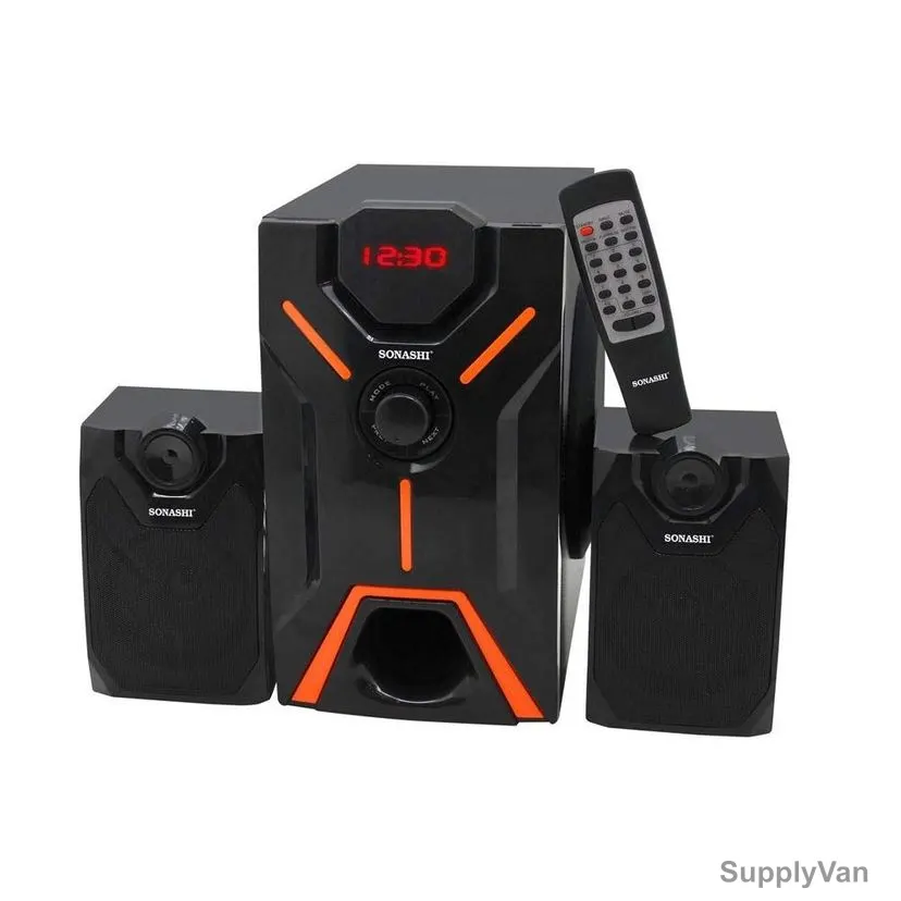 Sonashi Multimedia Bluetooth Speaker, SHS-2101USRB, 2.1 Channel