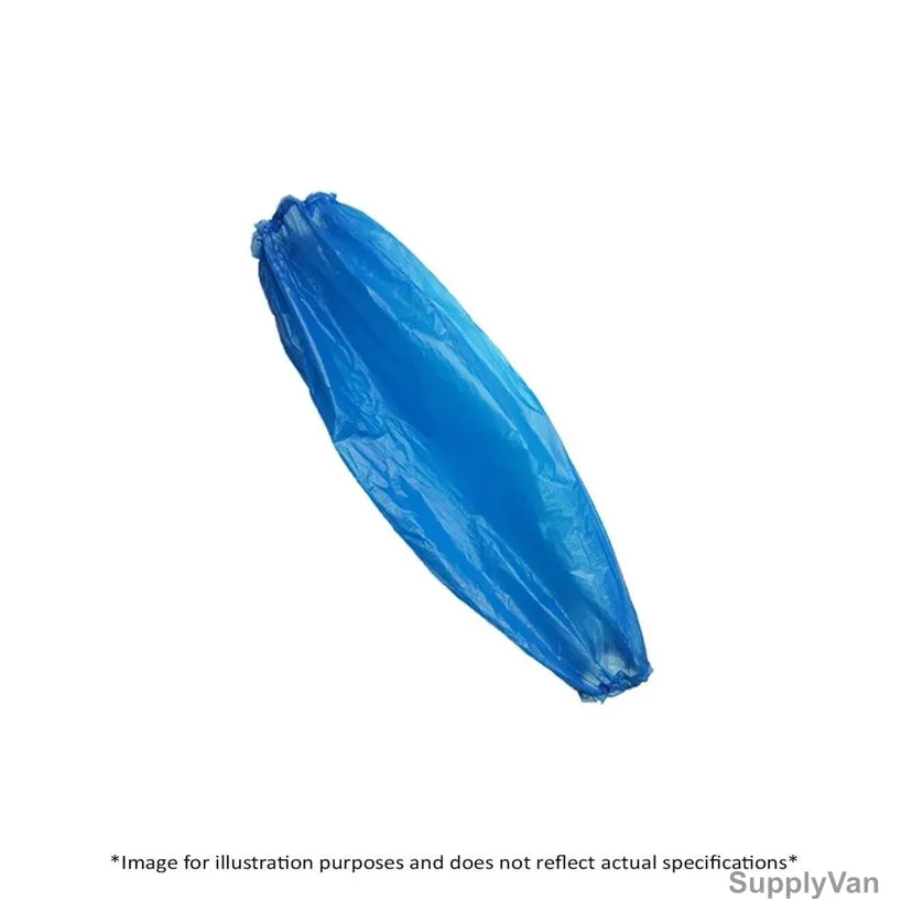 Khaleej Pack Disposable Arm Sleeve, PE-ASL100, Polyethylene, Blue, 1000 Pcs/Carton