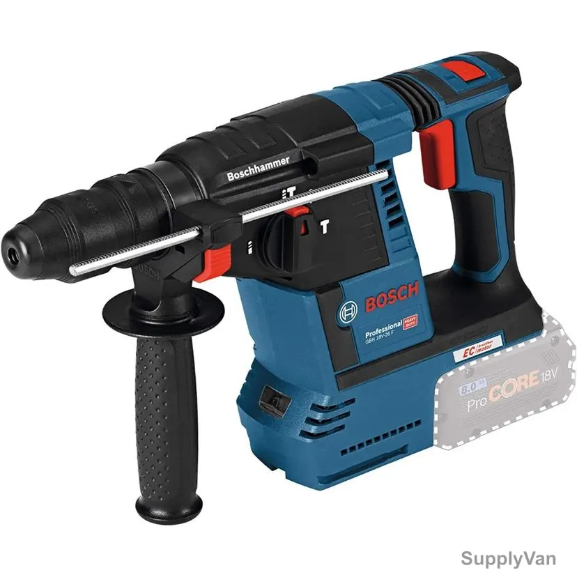 Bosch Professional Cordless Rotary Hammer Drill With SDS Plus, GBH-18V-26-F, 18V, 2.6 J