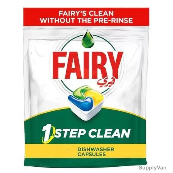 Fairy 1 Step Clean Automatic Dishwasher Tablets, Lemon, 70 Tablets