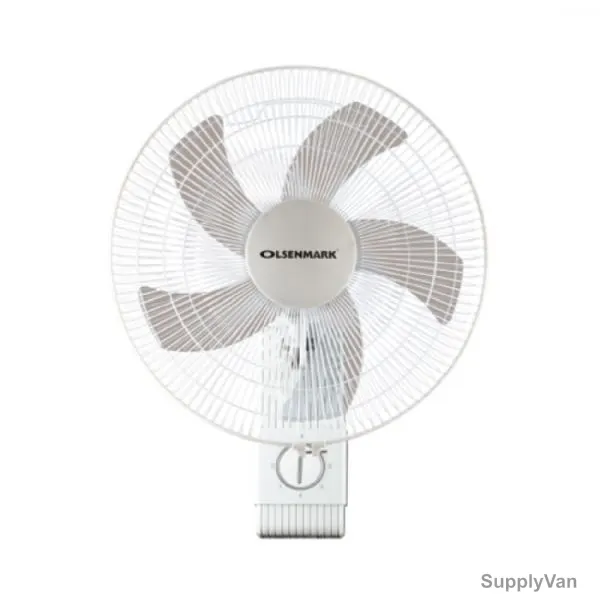 Olsenmark Wall Mounted Fan, OMF1739, 16 Inch, 5 Blades, White