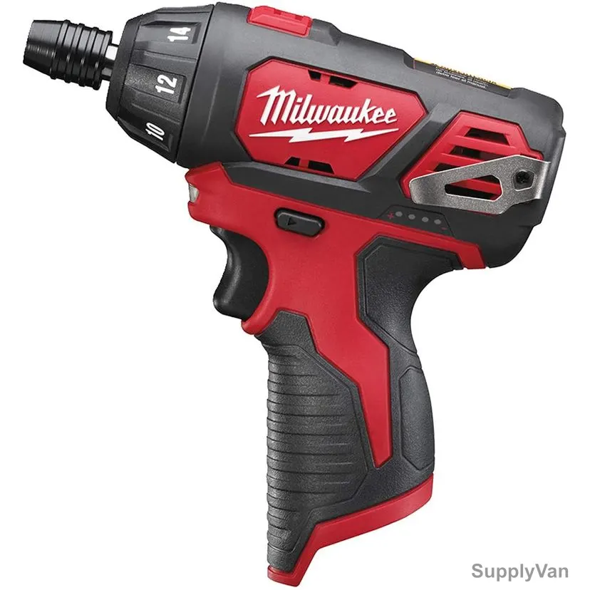 Milwaukee Single Speed Cordless Screwdriver, M12BSD-0, 500 RPM, 12V