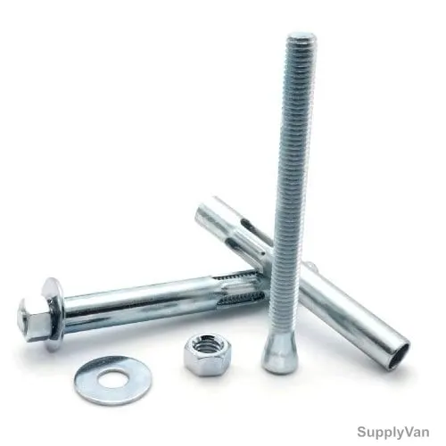 Alam-Tech Sleeve Anchor, ASAZP16X100, Hex, Zinc Plated, 100 x 16MM, 15 Pcs/Pack