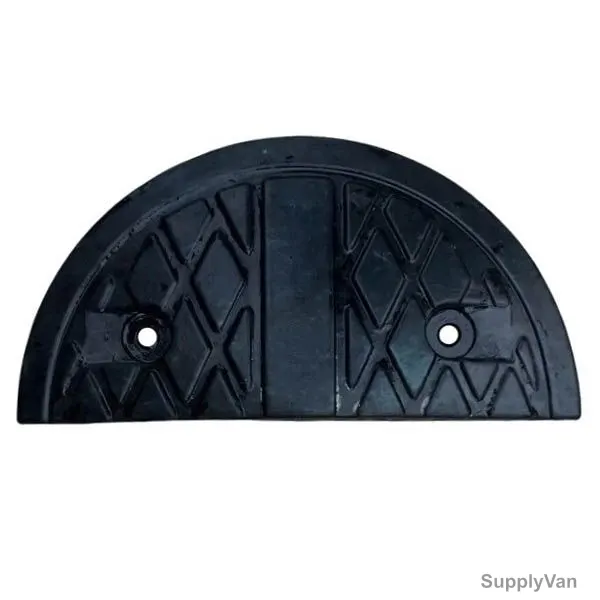 Warrior Speed Hump End Cap, Rubber, 320MM Width x 50MM Height, 160MM Length, Black