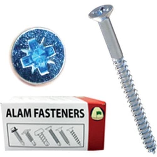 Wood Screw, AWSZP2X10, Philips, Zinc Plated, M10 x 2 Inch, 450 Pcs/Pack